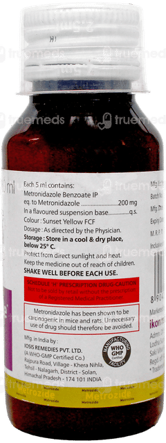 Metrozide Oral Suspension 60Ml Metrozide Oral Suspension 60Ml